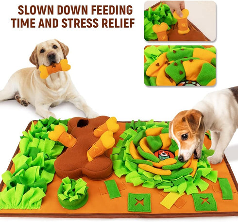 Snuffle Mat for Dogs, Enrichment Feeding Mat for Smell Training, Interactive Toy for Stress Relief and Mental