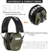 PROHEAR 016 Shooting Ear Protection Earmuffs, 2 Pack, NRR 26dB for Gun Range and Hunting - Black and Green