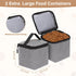 MOSISO Dog Travel Bag Backpack - Airline Approved Organizer with Multi-Pockets and 2 Dog Food Baskets
