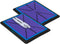 TeeTime Golf Practice Mat - Patent Pending Dual-Tone Sequin Design for Indoor/Outdoor Golf Training with Carry Clip