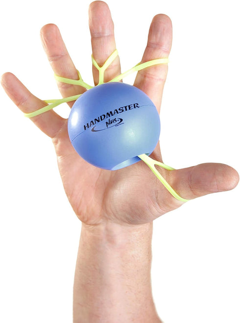 Physical Therapy Hand Exerciser - Forearm Exerciser with Stress Relief Ball - Finger Strengthener, Purple