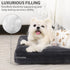 Washable Dog Beds for Extra Small Dogs - Deluxe Thick Flannel Fluffy Comfy Kennel Pad - Anti-Slip & Anti-Scratch Pet
