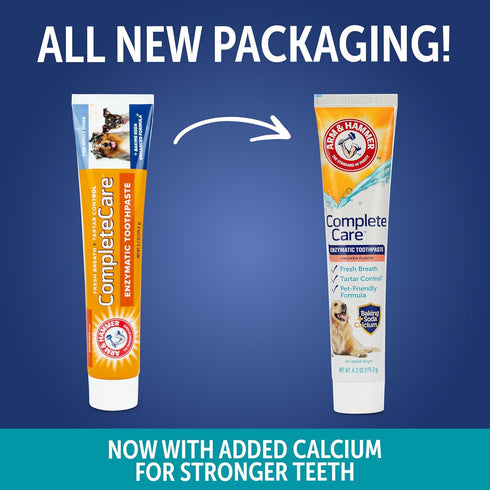 Hammer 6.2 Oz Arm & Complete Care Enzymatic Dog Toothpaste with Baking Soda and Calcium, Fluoride Free Formula