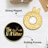 Hafhue The Golf Father Black Gold Golf Ball Marker with Magnetic Hat Clip - Funny Gifts for Men Dad Grandpa