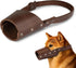 Hide & Drink Leather Dog Muzzle Guard - Secure, Prevents Biting for Pitbull, German Shepherd & Any Breeds (Medium)