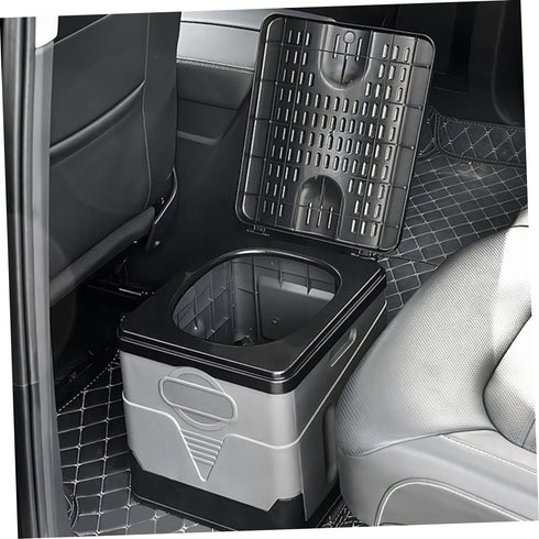 ULTECHNOVO Portable Foldable Toilet Compact Emergency Potty for Car and Outdoor Travel Lightweight Design Easy to Store