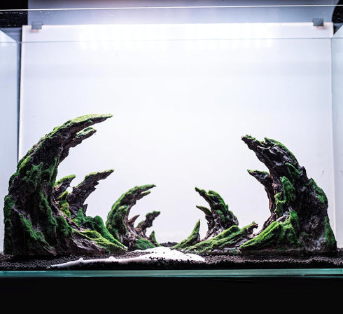 Novelsite Fish Tank Accessories, Premium Aquarium Decorations, Rock Ornaments for Aquatic Beauty, 8.5" W x 4.5" H