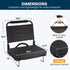 Maeytau Stadium Seats for Bleachers with Back Support, Portable Bleacher Seats with Thick Padded Cushion and Carry