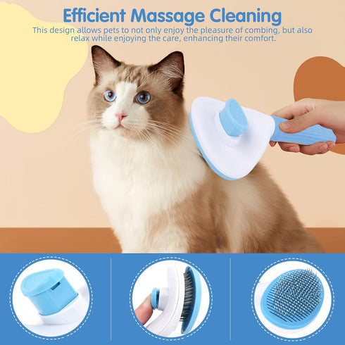 Generic 3PCS (3, Aglads Cat Rabbit Bunny Dog Grooming Kit, Self-Cleaning Slicker Cat & Dog Brush for Shedding