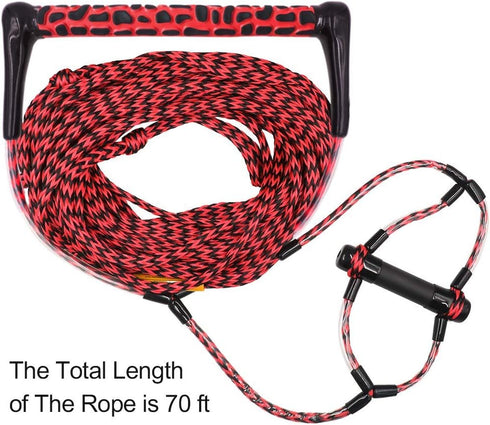 Obcursco Water Sport Line Wakeboard Rope with EVA Handle, Ideal for Kneeboard, Water Ski, Wakeboard