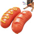 Hot Dog Squeaky Dog Toy, Interactive Rubber Chew Toy for Aggressive Chewers, Humorous Gift for Dog Lovers