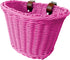 Kid's Adjustable Bicycle Basket Streamers Set, Front Handlebar Kit with Colorful Streamers, Bell, Windmill for Girls