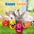 Squeaky Dog Toys for Small Dogs, Mini Dogs, Soft Latex Smile Balls, Egg Dog Toys Balls 6pcs