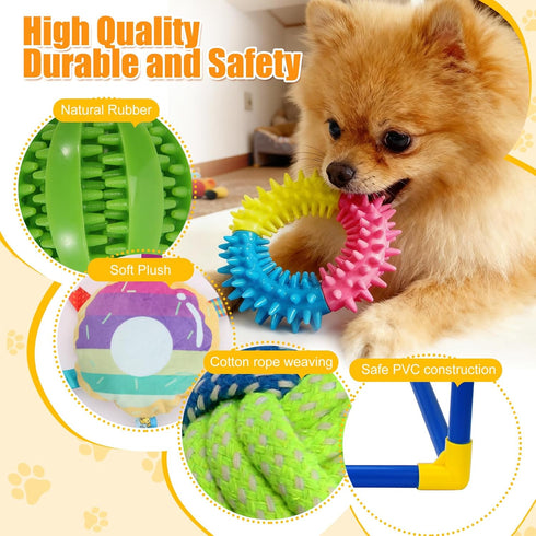 VYNALTIX 12 12 Puppy Play Gym with Toys, Removable Dog Enrichment Playground, Interactive Indoor Training Activity