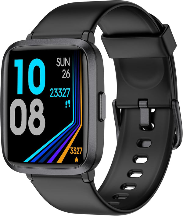 Fitness Tracker with Blood Oxygen, Blood Pressure & Heart Rate Monitor, 50 Meters Waterproof Smart Watch for Android