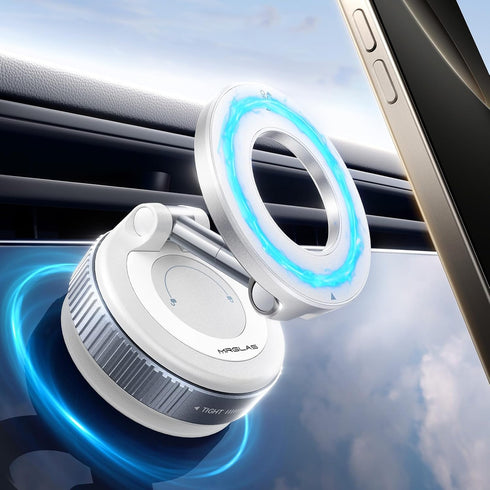MRGLAS 2025 Upgraded Vacuum Magnetic Phone Holder, for Magsafe Suction Cup Phone Mount