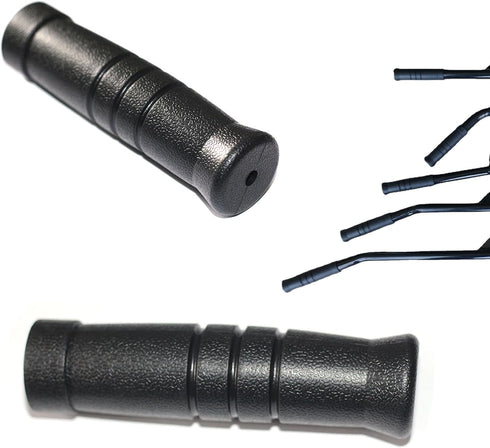 SquEqu 4 Pack LAT Pulldown Machine Straight Bar Grips Non-Slip Tricep Bar Rubber Grips for Fitness LAT and Lift Pulley