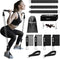 Plates Bar Kit with Resistance Band, Multifunctional Portable Weighted Exercise Pilates Bar for Home Gym