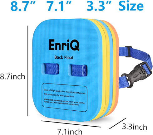 Swim Float Kids Back Belt – Pool Bubble Back Float Water Trainer for Swimming Beginners
