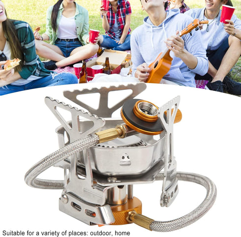 Portable Backpacking Stove, Foldable Windproof Outdoor Camping Stove, Honeycomb Hot Pot, Propane Burner