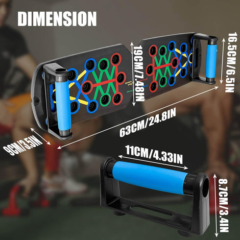 Sutekus Push Up Board for Men & Women, Multi-function Detachable Push Up Bar for Home Gym Workout Equipment