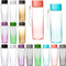 Faytark 16 Pcs 17 oz Plastic Water Bottle Bulk Leak-Proof Portable reusable Square