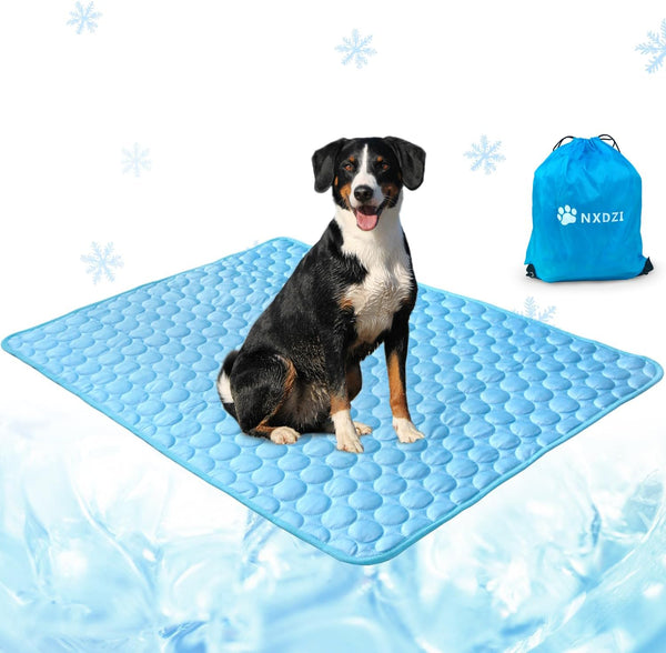 Dog Cooling Mat, Easy Washable Cooling Bed for All Pets, Perfect for Indoor and Outdoor Use, 59" x 40"