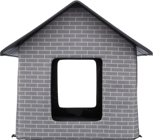 TRIXIE Insulated Outdoor Pet House, Foldable Waterproof Material for Small Dogs and Cats, Great for Feral Cats