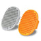 Dog Bath Brush, 2 Pcs Grooming Brush for Shedding Short Haired Dogs, Rubber Bristles for Soothing Massage