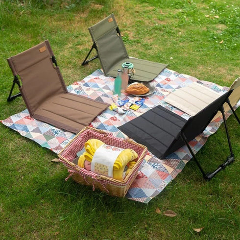 AugustknowU Camping Chair with Full Back Support and Comfortable Padding for Outdoor Adventures with Frame and Water