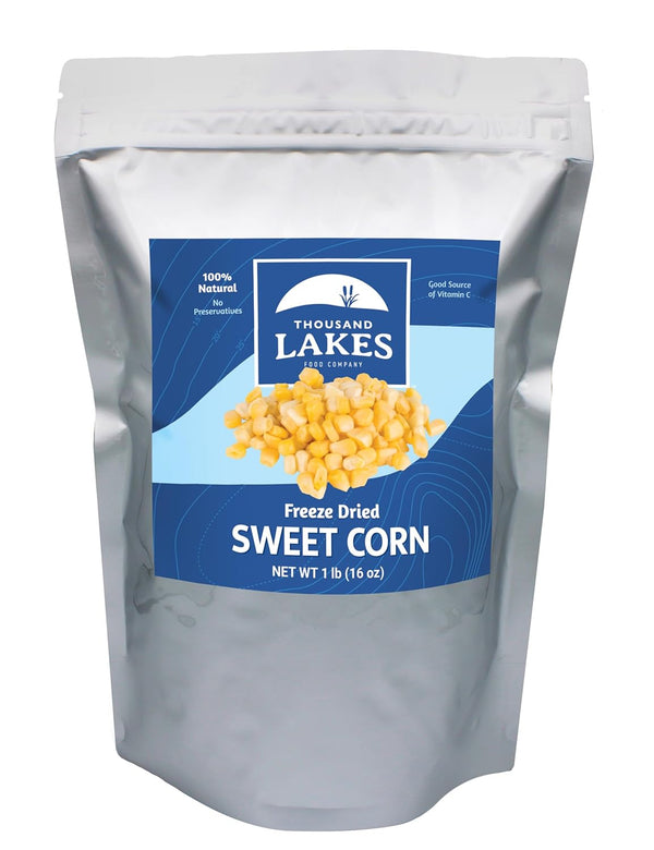 Thousand Lakes Freeze Dried Vegetables - Sweet Corn - Bulk 1 Pound