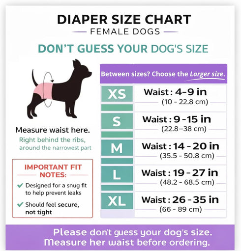 3 Pack Set PETTING IS CARING Dog Diapers Washable & Reusable Female and Male Dog Diapers Materials Durable Machine