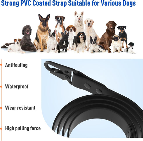 Rotating Dog Bike Leash for 2 Dogs, Flexible Quick Release Bicycle Attachment for Safe Cycling and Walking