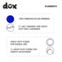DDOXX Nylon Dog Leash, 6.6 ft, 3-Way Adjustable Leash for Dogs - XS (Blue), Red Dog Leash