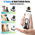 Partekavo 2026 2 3 Trimmers,2000mAh (2 New Ultra Quiet Pets Nail Grinder with Lights,Adjustable Speeds Dog Nail