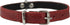 Genuine Leather Felt Padded Dog Collar - X-Small 11" x 1/2" Wide, Fits 8"-10" Neck for Chihuahuas and Puppies