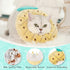 ANWA Adjustable Cat Cone Collar, Soft Cute Donut Collar for Kitten Recovery After Surgery
