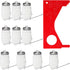 SATINIOR 10 Pack Crab Throw Line Length 30ft/9.14m with 4oz Lead Weight