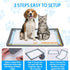 4 17.5x23.5 Inch Dog Pee Pad Holder with Magnetic Corner Clips, Silicone Small Silicone Non-Slip Base Puppy Potty