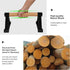 Wood Push Up Bars, Parallettes Anti-slip Handstand Bars for Calisthenics, Solid Wood with Sturdy Metal Bracket