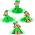 Weewooday 3 Pieces St. Patrick's Day Dog Costume, Mardi Gras Girl Dog Tutu Skirt and Bowtie Headband for Small Puppy