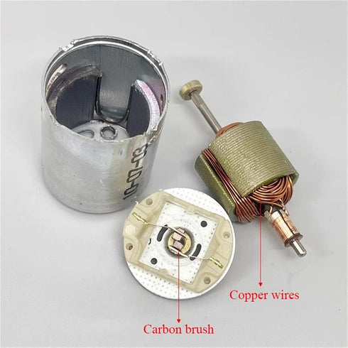 CXYFQUUK 370 3.7V 6V 7.4V 29400rpm 1Pcs Mini Motor DC High-Speed Carbon Brushes Shaft Water Gun Car Model Boat Model