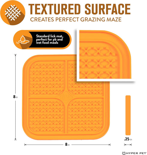 Hyper Pet IQ Treat Lick Mat for Dogs, Dog Slow Feeder & Cat Lick Mats, Perfect Dog Licking Mat