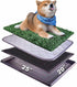 Dog Grass Pad with Tray 25"X20", Artificial Grass for Potty Training, Indoor Outdoor Dog Pee Grass Litter Box