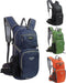 Lightweight Waterproof Hiking Daypack, 15L Durable Backpack for Skiing, Snowboarding, Running