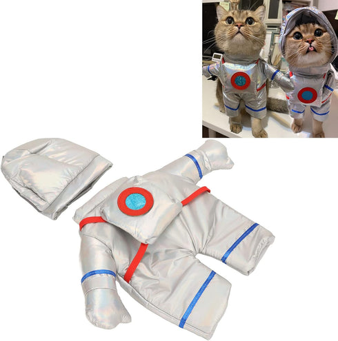 Cute Funny Pet Costume - Stylish Loose Dog Astronaut Costume for Christmas Party & Halloween Party (S)