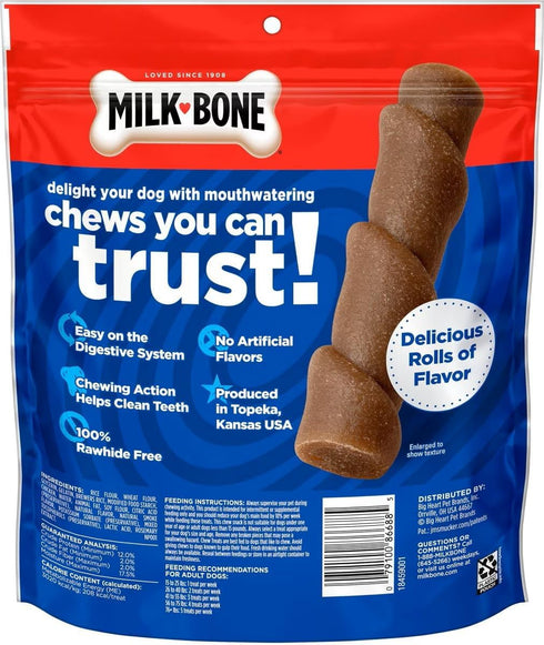 Flavor Rolls Rawhide Free, 5 Count (Pack of 1)