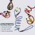 BTINESFUL 7FT Slip Lead Dog Leash, Strong Nylon Rope, 1/4 & 1/2 inch Diameter for Small Medium Large Dogs - Green Dot