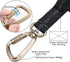 EXCELLENT ELITE SPANKER Tactical Military Dog Leash, Space Aluminum Hook Clips, Elastic Bungee Rope with 2 Handles