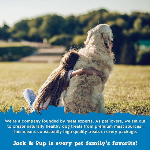 (1 LB) Jack&Pup Beef Gullet Bites Gullet Jerky for Small, Medium Dogs, Single Ingredient Beef Esophagus Dog Treats